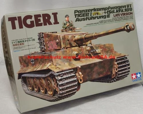 Tamiya 35146 1/35 Tiger 1 Pzkpfw VI Sd. Auto. 181 Versione E Vecchia Versione - Immagine 1 di 1