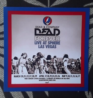 Dead And Company @ Sphere 2025 VEGAS  Dead Forever Promo Magnet  - Image 1 of 4