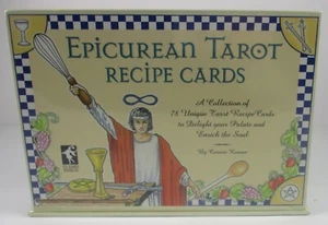 Epicurean Tarot Recipe Cards by Corinne Kenner 78 Tarot Cards Deluxe Box NICE - Picture 1 of 1
