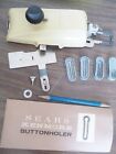 Vintage Sears Kenmore Buttonholer And Button Patterns, Model 592 Complete
