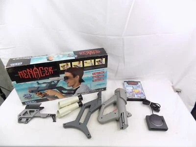 Boxed Like New Sega Mega Drive Menacer Light Gun with 6 Game Cartridge - Image 1 of 4