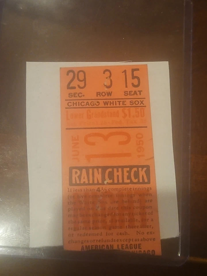 joe dimaggio hit game played ticket stub new york yankees 1950 hall of fame - Image 1 of 2