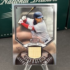 MANNY RAMIREZ 2007 Bowman Sterling Game-Used Bat Card Red Sox #BS-MAR