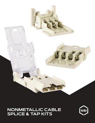NSI NMS-3 12 - 14 AWG Wire 3 Conductor Cable Non-Metallic In-Wall Cable Splice - Image 1 of 3