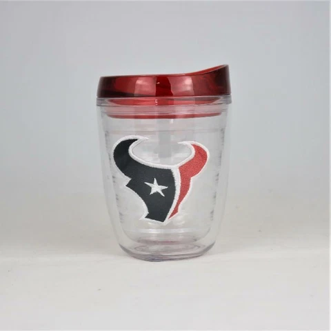 Houston Texans NFL Officially Licensed 12oz Logo Patch Tumbler w/Lid Cover
