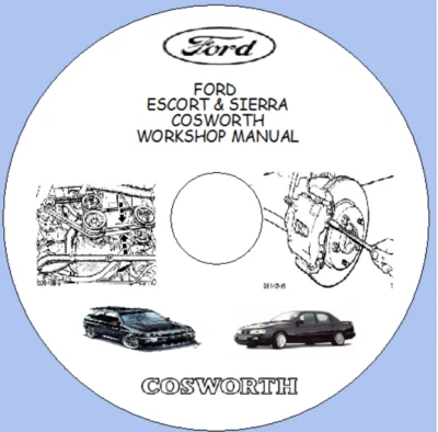 Manuale officina Ford Escort & Sierra Cosworth include schemi cablaggi