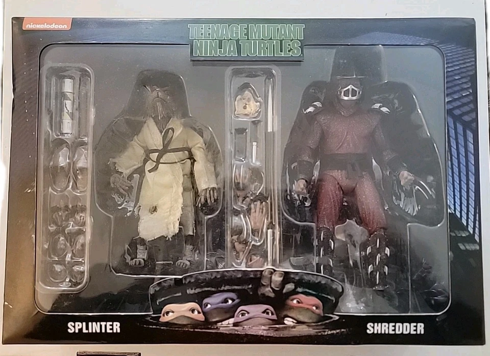 Paquete de 2 astillas y trituradoras NECA TMNT Teenage Mutant Ninja Turtles NUEVO Y SELLADO Foto 1 de 2