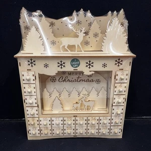 Handmade Holiday Craft Christmas Advent Calendar Lights Up Jo Ann Brand New 2019 - Picture 1 of 12