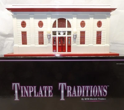 Estación de pasajeros dobles MTH #116 calibre estándar blanca y roja 10-1070 con caja Foto 1 de 4