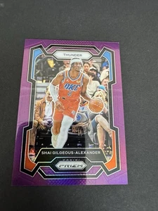 2023-24 Panini Prizm Shai Gilgeous-Alexander Prizm púrpura/99 #85 - Imagen 1 de 2