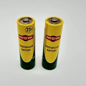 1950s Vintage Ray-O-Vac Battery Photoflash Battery Size AA 710 11\2 Volts Corked - Picture 1 of 10