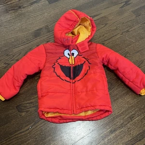 Sesame Street Puf Jacket Size 4 For Kids Elmo - Picture 1 of 4