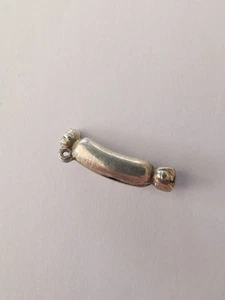 Vintage Sterling Silber gravierte Wurst Charm R70H - Bild 1 von 4