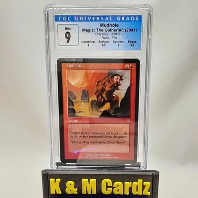 MTG - Odyssey - Mudhole - Foil - Graded - CGC 9 - Image 1 of 4