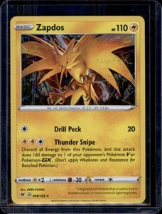 Zapdos (Cosmos Holo) SWSH Promo Pokémon #048/185 Holo Casi Nuevo+ - Imagen 1 de 2