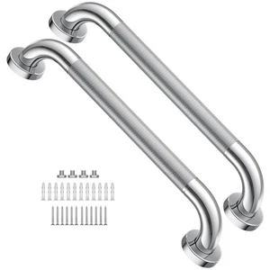 16 Inch Shower Grab Bars for Bathtubs,2 Pack Stainless Steel Bath Grab Bar, K... - Foto 1 di 7