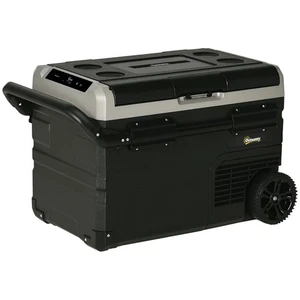 Outsunny 40L Car Refrigerator 12V Portable Freezer w/ Inner LED Light, Wheels - Picture 1 of 11