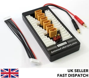Placa de carga enchufe paralelo XT60 LiPo LiFe Lion 80A batería de equilibrio RC Paraboard - Imagen 1 de 4