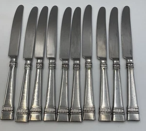 Oneida Cadence Stainless 18/10 Dinner Knives Lot Of 9 - Picture 1 of 9