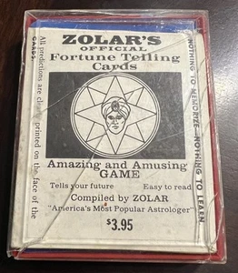 1966 Zolar's Official Fortune Telling Cards Set w/ Instructions In Box COMPLETE - Picture 1 of 8