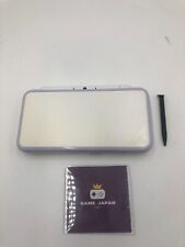 New Nintendo 2DS XL LL White Lavender Console stylus pen Japan ver Used Tested