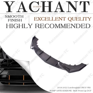 DRY CARBON Front Lip Diffuser For 18-22 Lamborghini URUS vrs RMPT EDIZIONE Style - Imagen 1 de 12