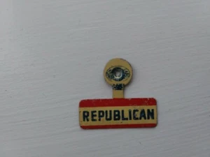 Pestaña Presidencial Republicana 1964 Pin Back Campaña Presidente Botón GOP. - Imagen 1 de 2