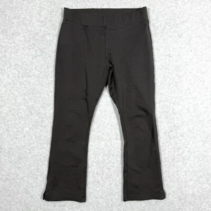 American Giant Pants Womens 6 No BS Kick Flare Crop Pull On Ponte Knit Grey - Picture 1 of 14