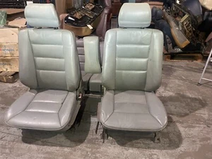 1991 MERCEDES BENZ 300TE W124 FRONT SEATS GRAY - Picture 1 of 2