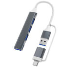 Type C to USB 3.0 Hub 4 Ports 4-in-1 Docking Station Ultra Slim USB V1R6