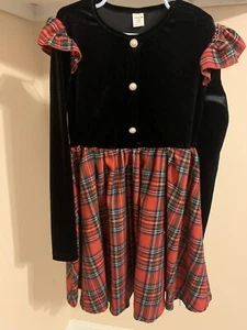 Shein Christmas Plaid Dress Girls Size 10Y - Picture 1 of 4