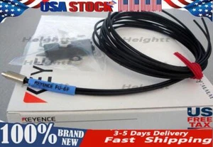 Keyence FU-6F Fiber Optic Sensor FU6F Fiber Amplifier Sensor Cable US Free TAX - Picture 1 of 1