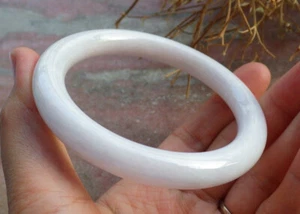 Brazalete Brazalete Video Certificado Lavanda Natural 100% JADE JADEÍTA 57mm 405169 - Imagen 1 de 10