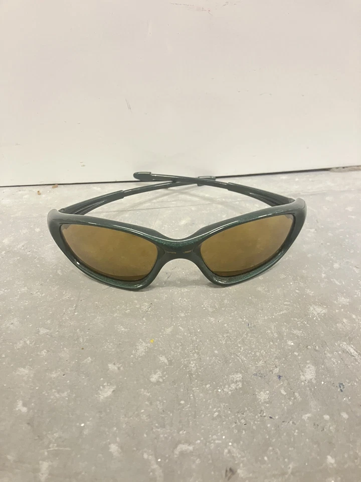 Lentes doradas Oakley Twentys de colección con marco esmeralda RARAS SIN NARIZ/almohadillas para las orejas Foto 1 de 4