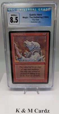MTG - The Dark - Goblin Hero - Graded 8.5 - Vintage - Image 1 of 4