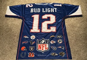 Bud Light Beer NFL Football Wall Hanging Jersey Memorabilia Collectible Man Cave - Picture 1 of 2