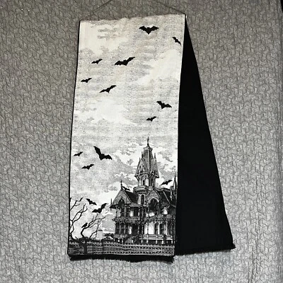 CYNTHIA ROWLEY HALLOWEEN CORREDOR DE MESA MURCIÉLAGOS CASA MANSIÓN EMBRUJADA 72X16 Foto 1 de 4