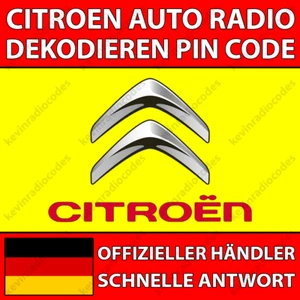 ✅CITROEN RADIO DEKODIEREN PIN CODE AIRCROSS BERLINGO C1 C3 C4 C5 JUMPER PICASSO✅ - Bild 1 von 6