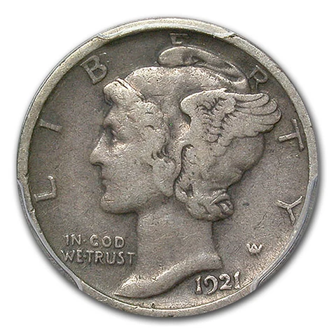 1921 Mercury Dime VF-25 PCGS - SKU#228222 Cover