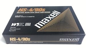 Maxell HS-4/90s DDS 1 Helical Scan 4 mm Data Cartridge 90m 2GB Bandkassette NEU