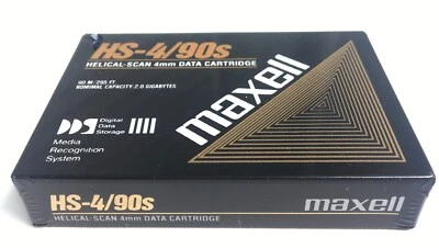 Maxell HS-4/90s DDS 1 Helical Scan 4 mm Data Cartridge 90m 2GB Bandkassette NEU - Bild 1 von 2