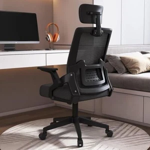 High Back Home Office Chair Ergonomic Computer Chair with Adjustable Headrest - Picture 1 of 9