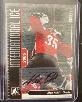2006-07 Alex Auld International Ice Autograph Auto - Image 1 of 4