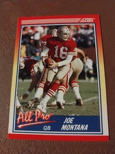 Joe Montana 1990 Score All Pro Card #582 SF 49ERS KC Chiefs Notre Dame - Imagen 1 de 2