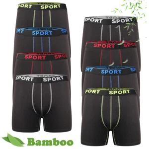 4/8 Pack Bamboo Soft Boxer Shorts Boxer Briefs Breathable Underwear Lingerie US - Picture 1 of 24