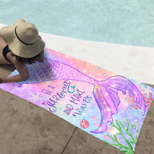 Mermaid Beach Towel Sand Free Pool Swimming SPA Towels for Adults & Kids 28"*59"