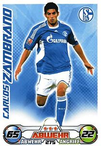 275 Carlos Zambrano - FC Schalke 04 - TOPPS Match Attax 2009/2010