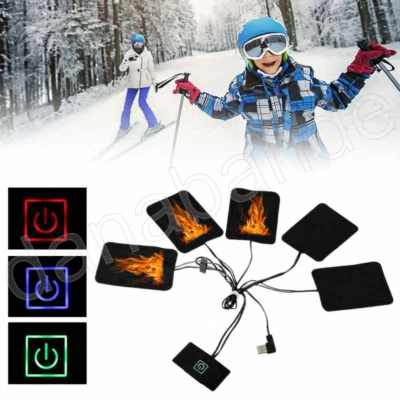 Chaleco eléctrico con almohadilla térmica 8 en 1 USB chaleco térmico chaqueta calentador corporal Foto 1 de 4