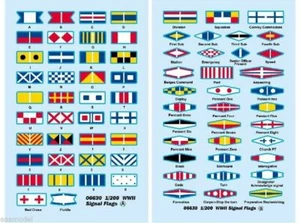 Trumpeter 1/200  WWII Signal Flags decals  6630 x - Picture 1 of 1