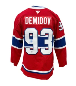 Maillot de hockey premium LNH signé Ivan Demidov fanatiques des Canadiens de Montréal - Photo 1 sur 1